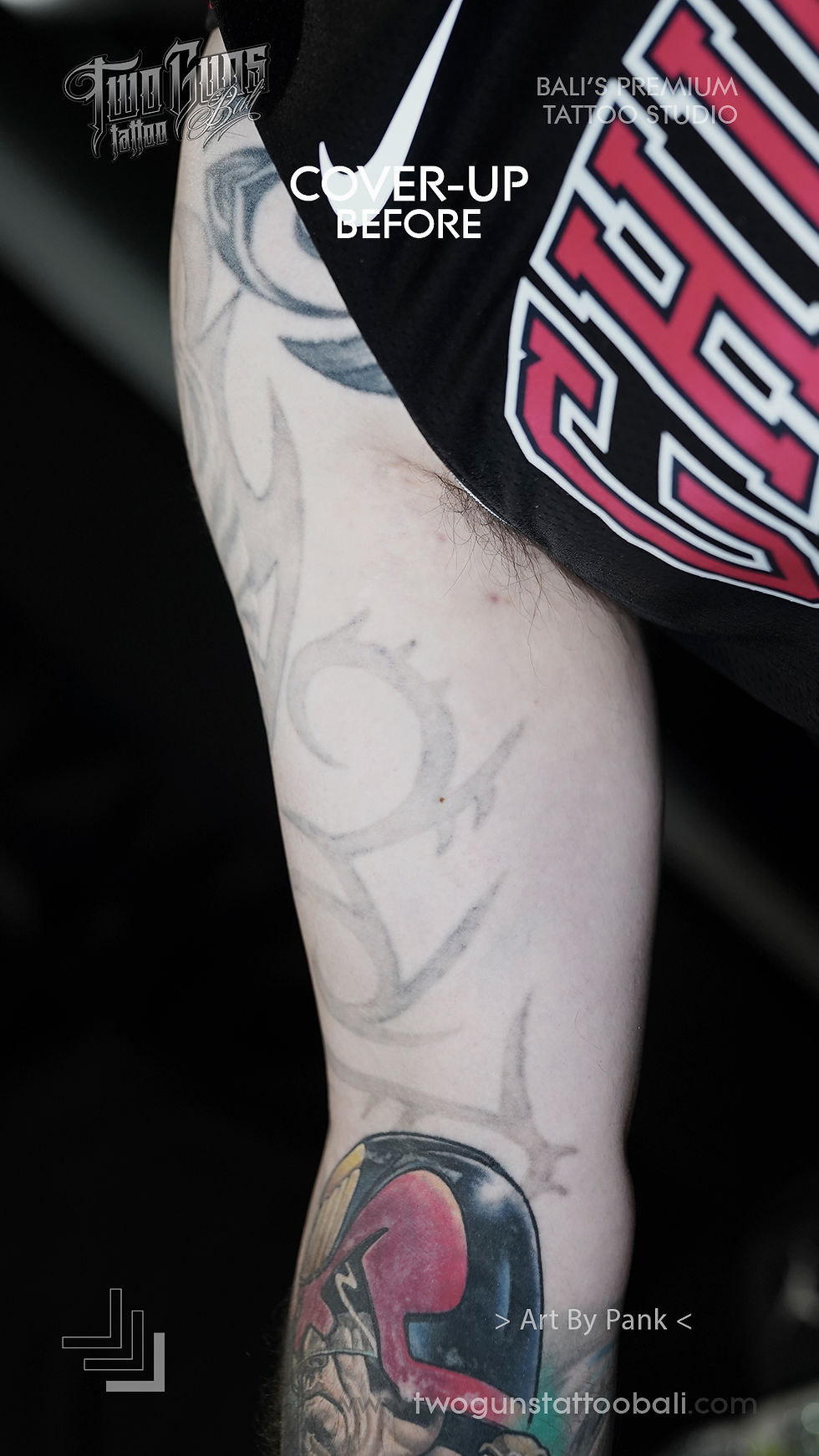 Before-Cover-up-Mortal Combat-Colour-Tattoo-In-Bali