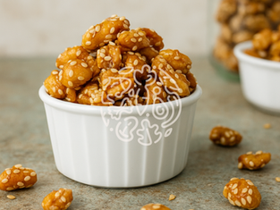 Türkische Erdnüsse mit Sesam aus dem Bosch Cookit