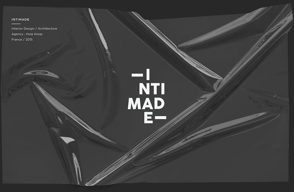 Typographie personnalisée pour le logo et branding Intimade