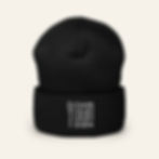 Bonnet noir Downtown avec le logo de la marque