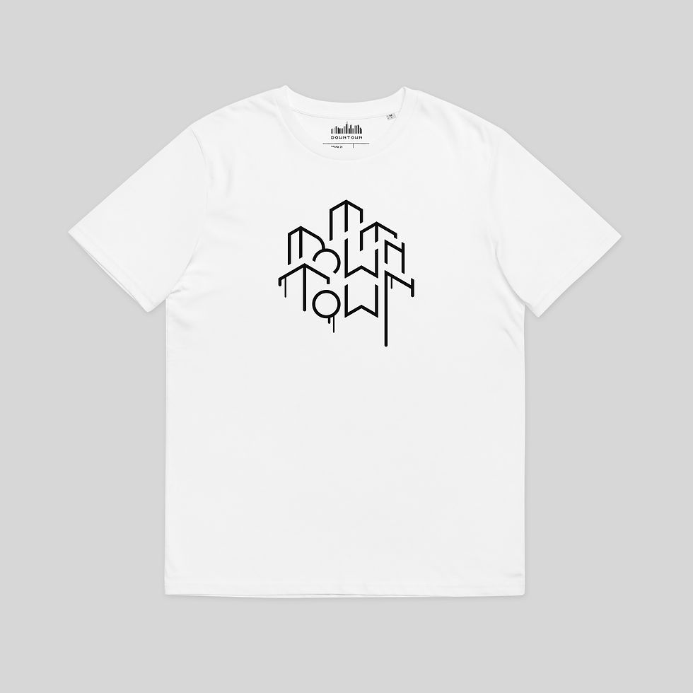 Thumbnail: Vue avant T-shirt blanc Downtown streetwear