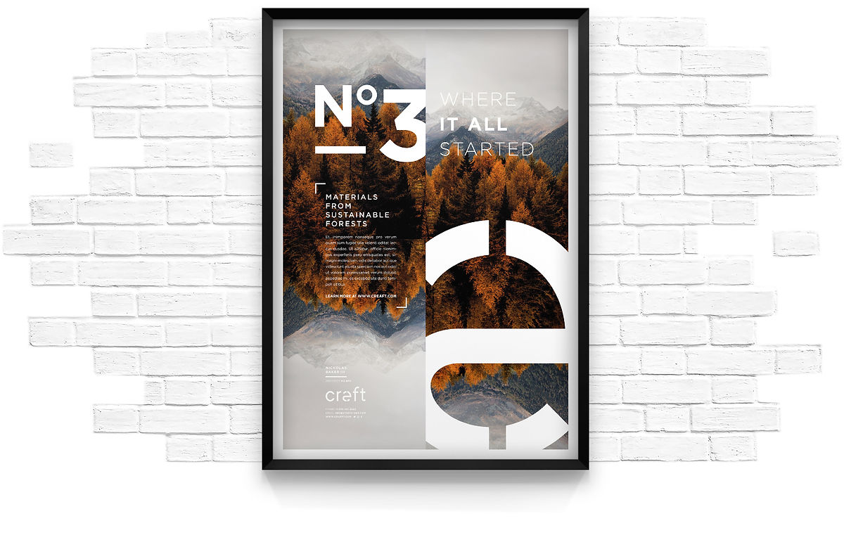 poster Craeft by downtown freelance graphic designer