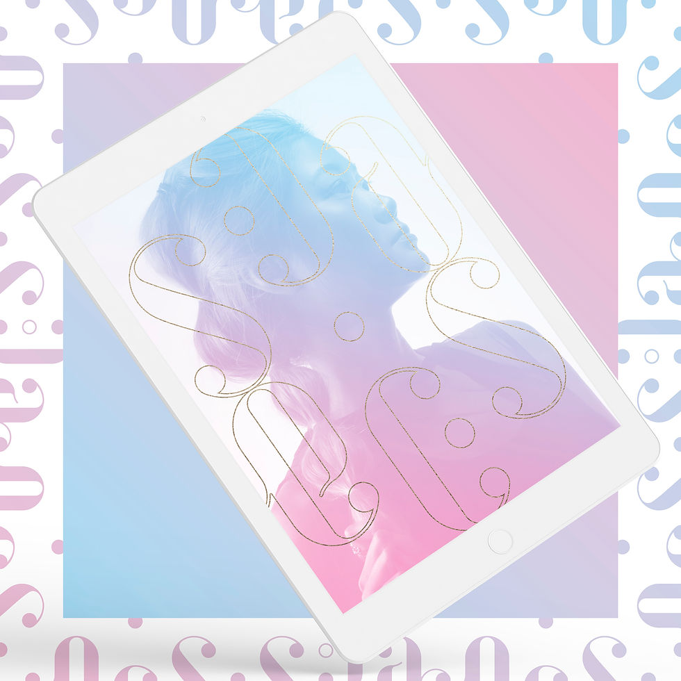 Effigie féminine de la marque de produits cosmétiques haut de gamme, graphiste et directeur artistique Downtown à Lyon