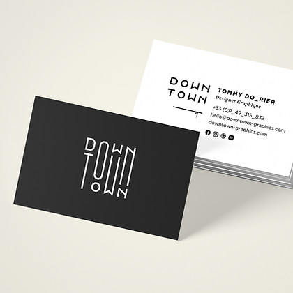 Prices and rates for professional business card design, with luxury finish, graphic designer and art director in Lyon Downtown