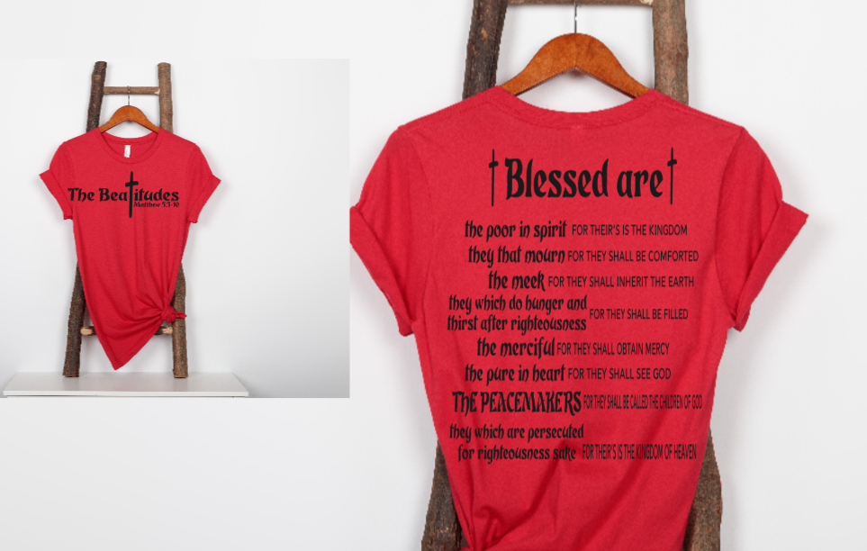 Thumbnail: The Beatitudes, Blessed are the... Matthew 5 shirt