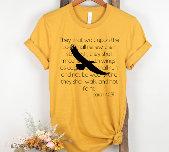 Thumbnail: Isaiah 40 shirt, KJV shirt, Christian apparel, Christian shirt, Encouragement