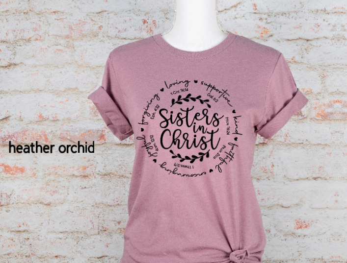 Thumbnail: Sister's in Christ, Christian Conference shirts, Ladies Conference shirts