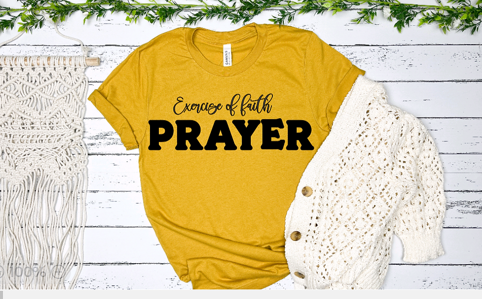 Thumbnail: EXERCISE OF FAITH- PRAYER T-SHIRT