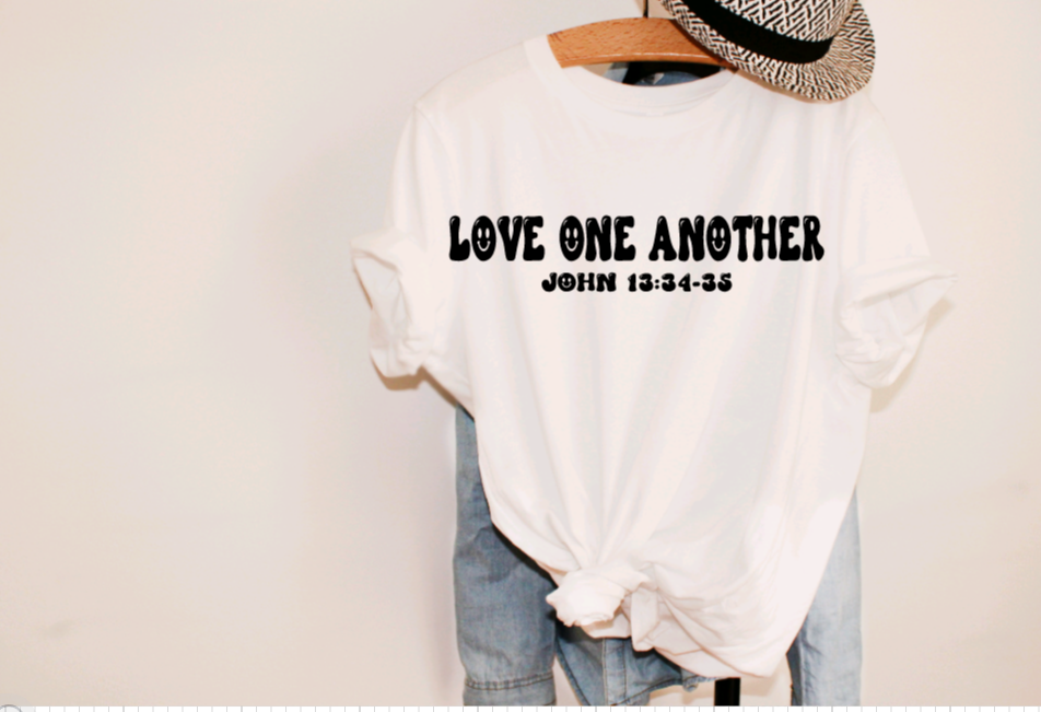 LOVE ONE ANOTHER JOHN 13:34 T-SHIRT