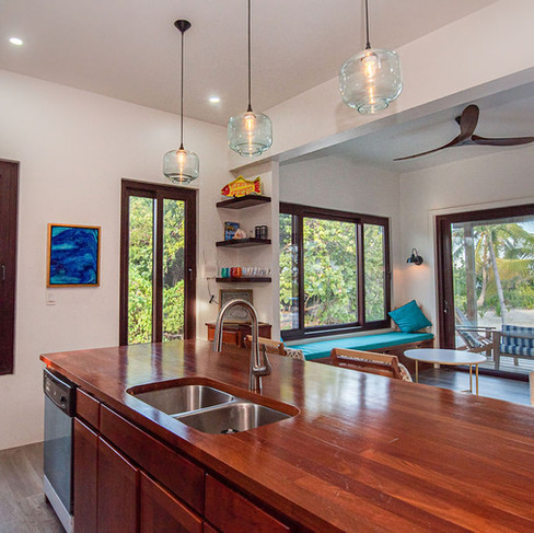 Kitchen island.