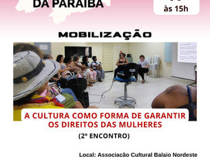 Comitê de Cultura da Paraíba Realizará Segundo Encontro das Mulheres na Cultura Paraibana