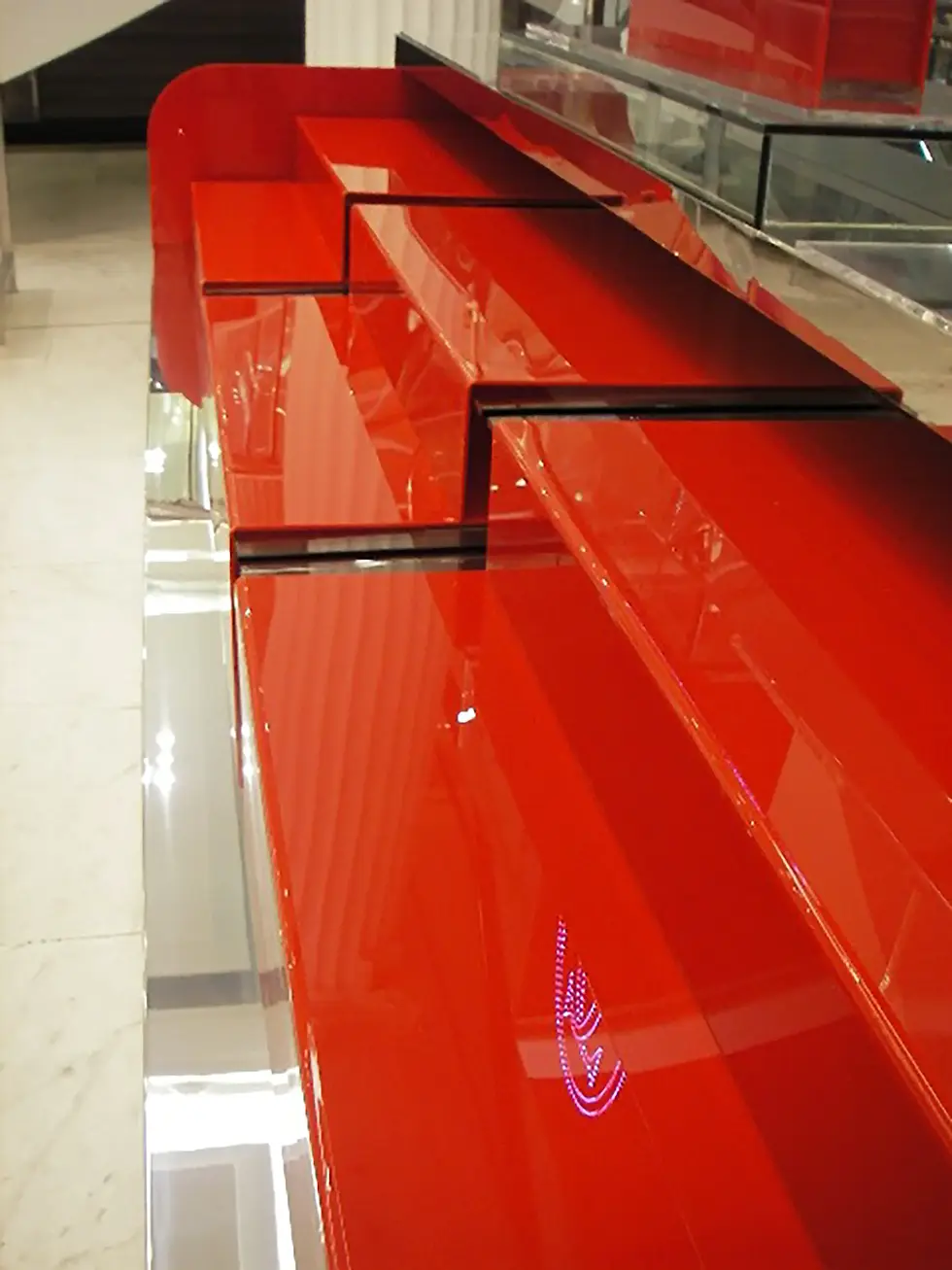 Red-acrylic-shelf-covers