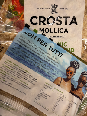 Crosta Mollica packaging copywriting – Piadina