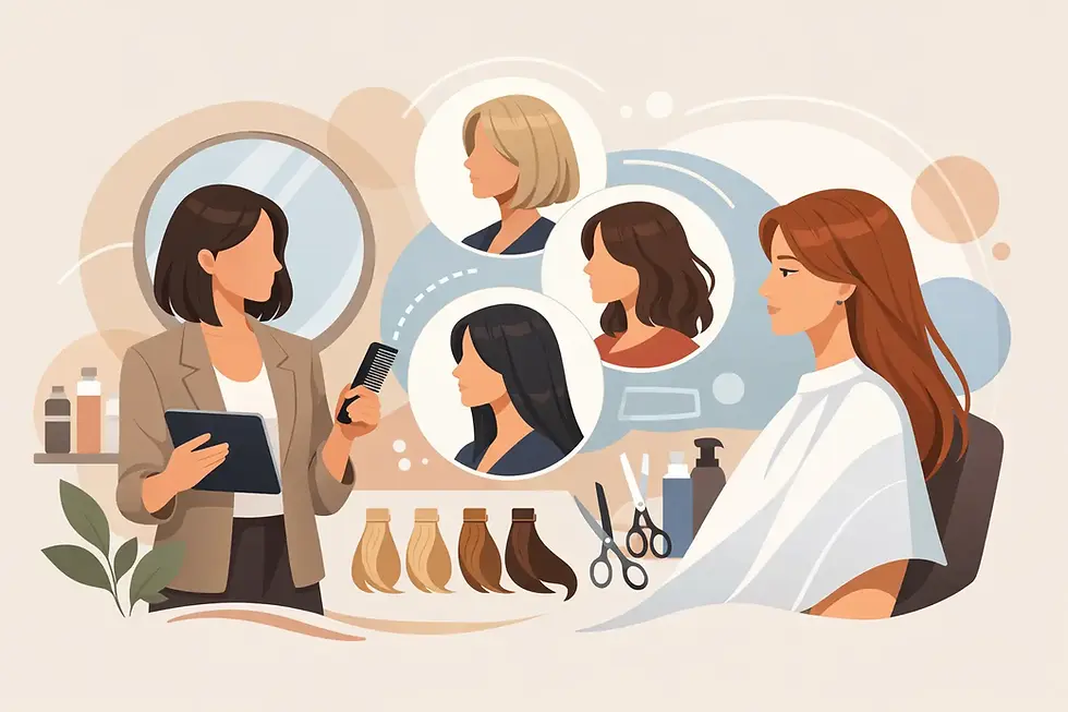 Consulenza immagine capelli donna su misura