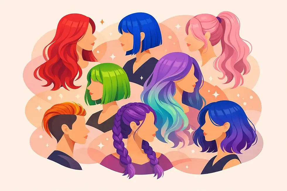 7 idee look capelli vividi donna da copiare