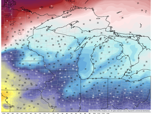 NICE ON SUNDAY, ICE ON MONDAY...