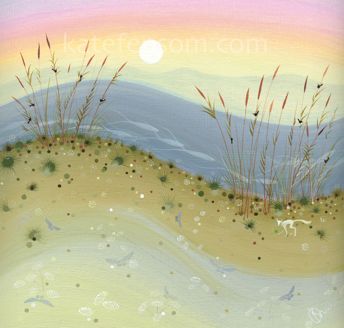 Big Fat White Low-slung Sun