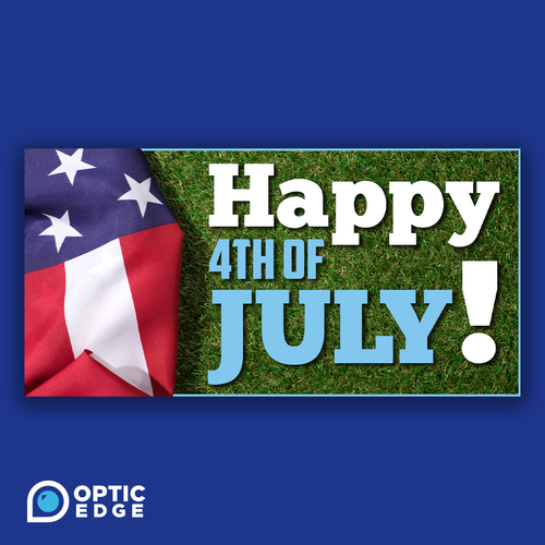 Stock Happy 4th Of July Slide Optic Edge