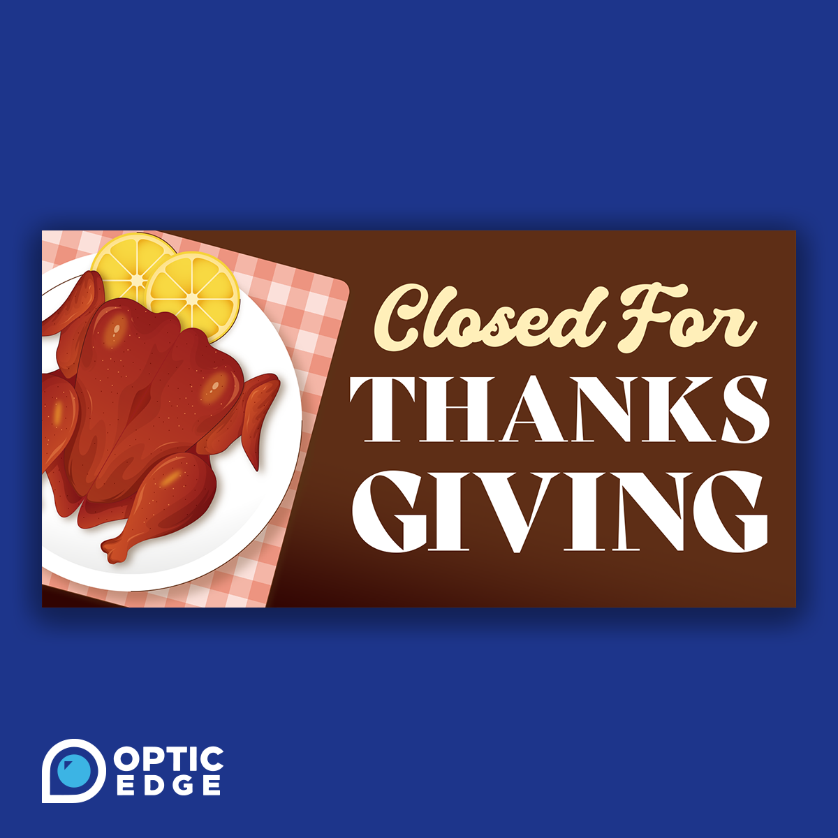 Stock Closed for Thanksgiving Slide
