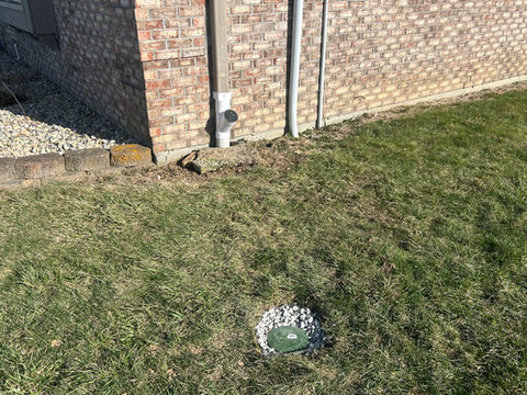 drainage, down spout, erosion, bury