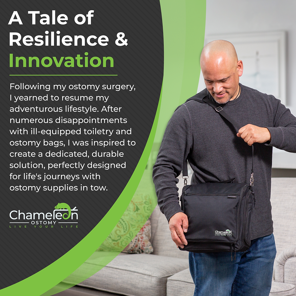 Thumbnail: XXL Ostomy Travel Bag, Medical Supplies Bag, Ostomy Travel Case - Black