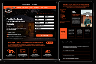 Florida contractor website design project