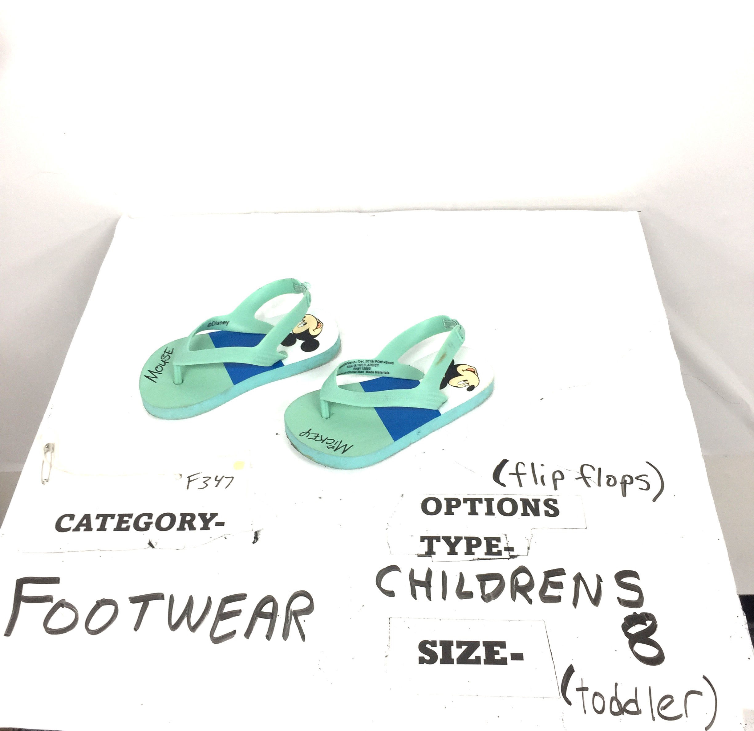 Children’s Footwear (toddler flip flops)