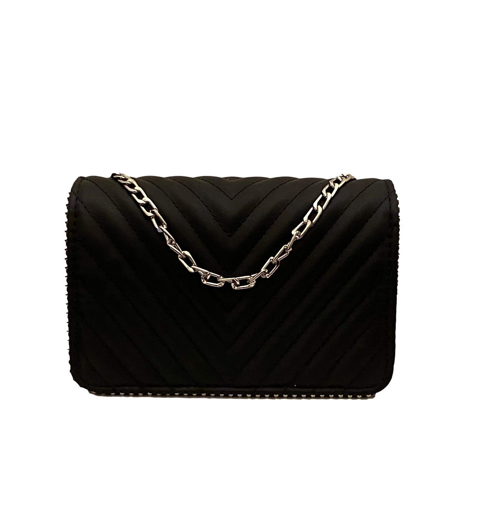 Thumbnail: V stitch crossbody with chain strap