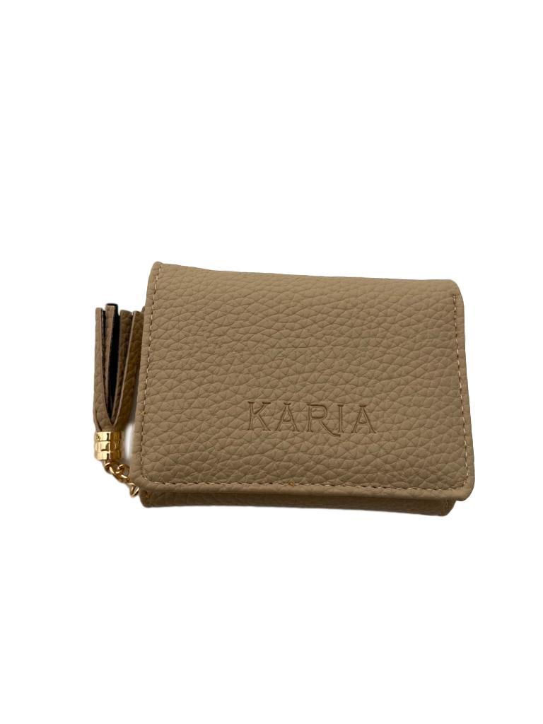 Thumbnail: small TRI-fold wallet with tassle