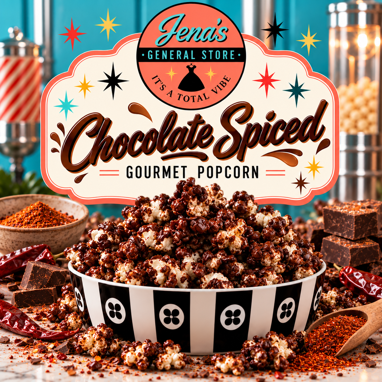 Spiced Chocolate Popcorn