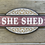 Thumbnail: She Shed Shop Sign Laser Cut and Engraved  Wood Sign
