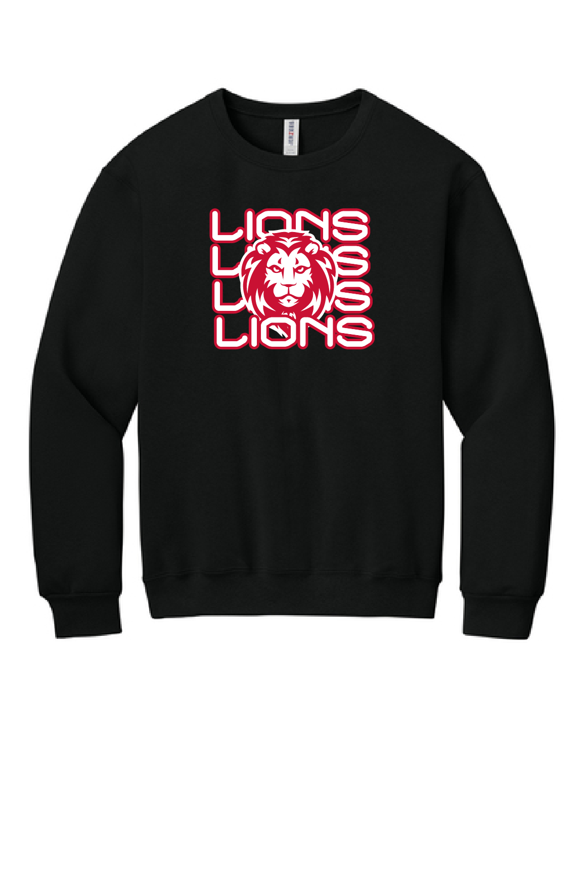 Lions Black Crew Sweatshirt