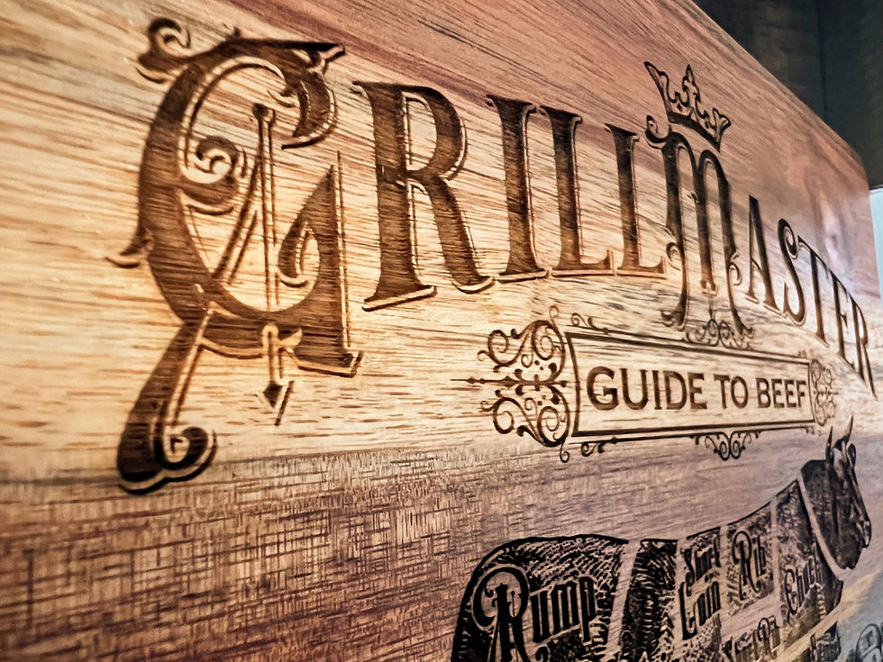 Thumbnail: Grill Master Beef Cutting Board Laser Engraved