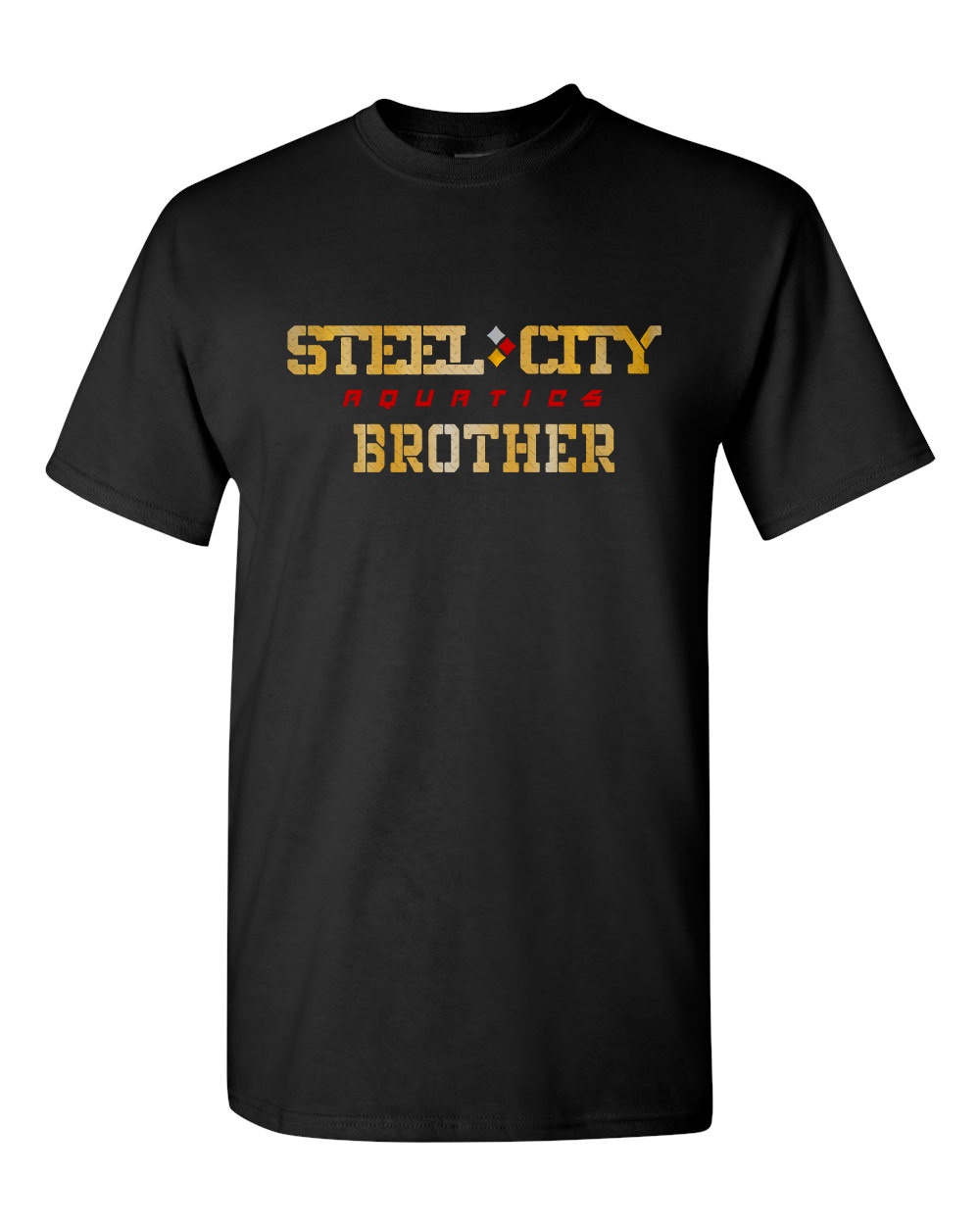 Steel City Aquatics Brother Black Short Sleeve T-Shirt
