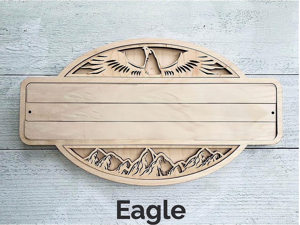 Thumbnail: Man Cave Sign Laser Cut and Engraved  Wood Sign