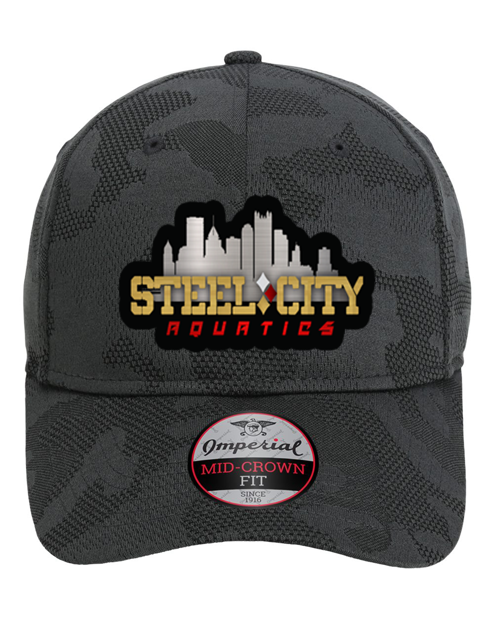 Steel City Aquatics Dark Gray Camo Cap