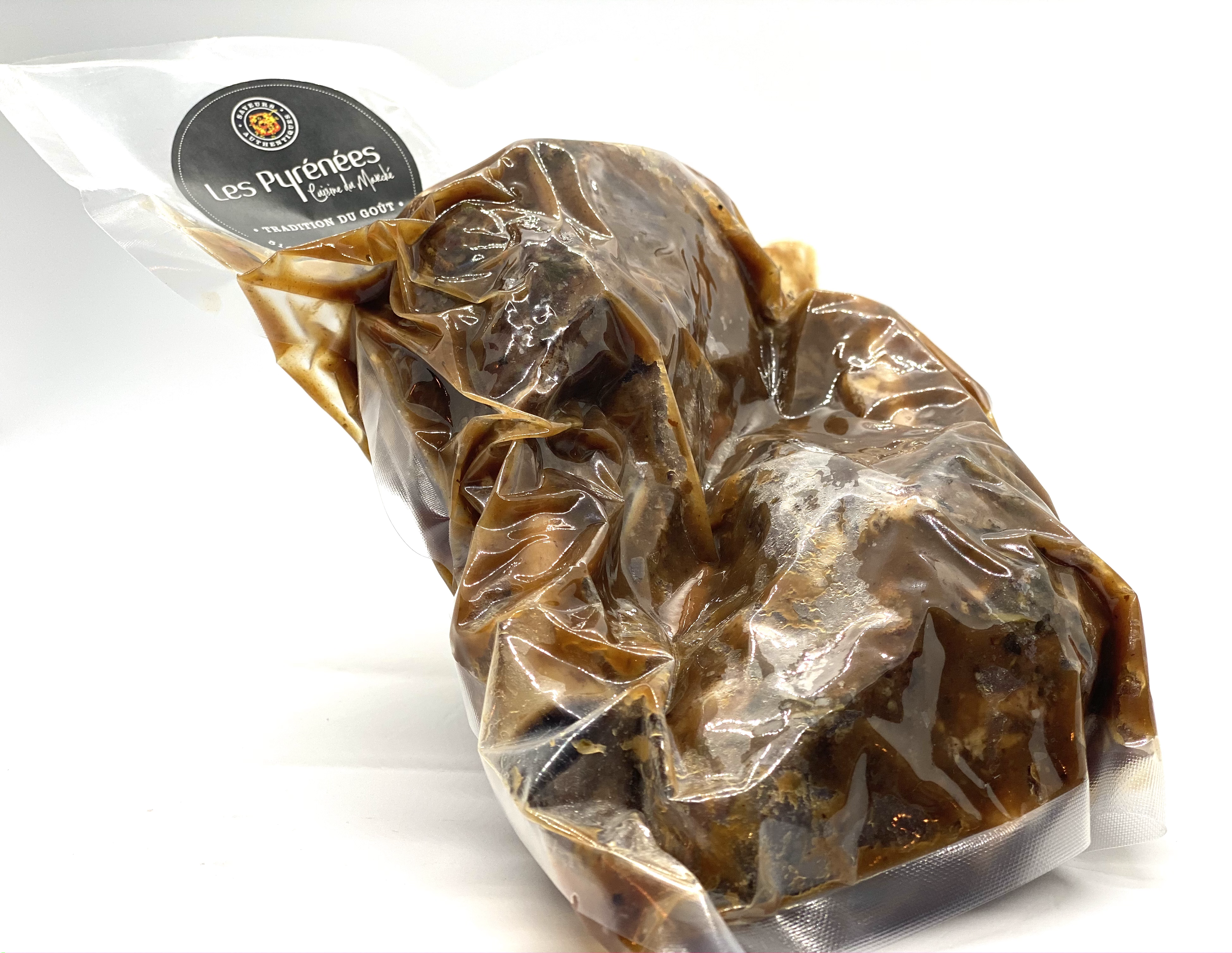 Two braised lamb shanks with thyme sauce