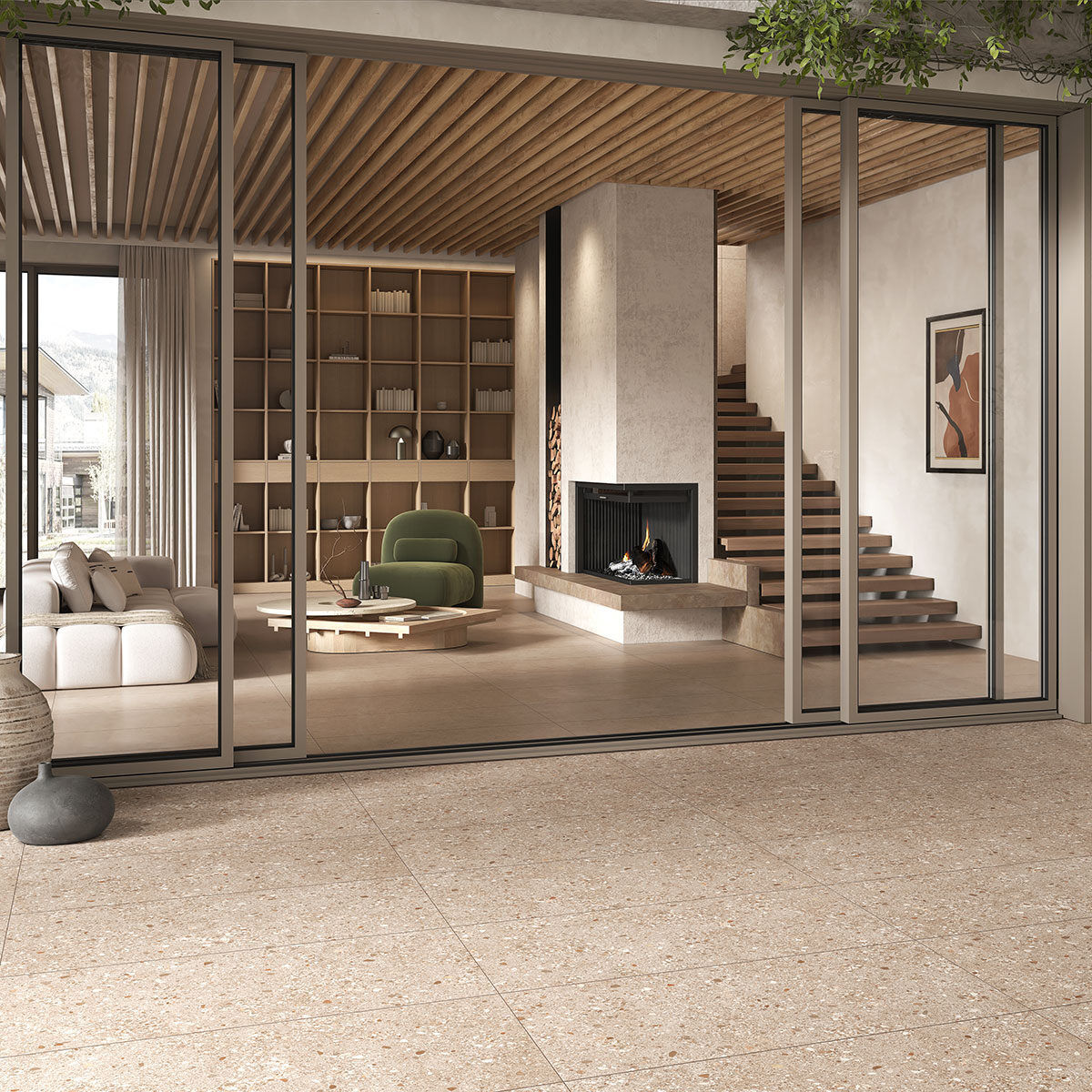 Siena Terrazzo Tabacco Internal Porcelain Tile