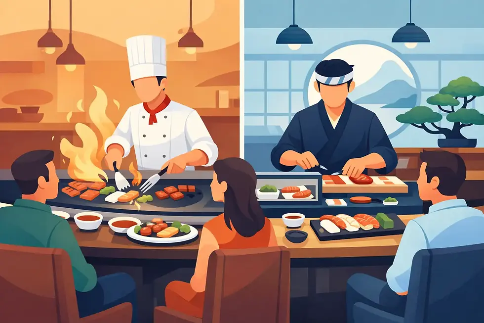 Teppanyaki vs Sushi Restaurant: Which Fits?