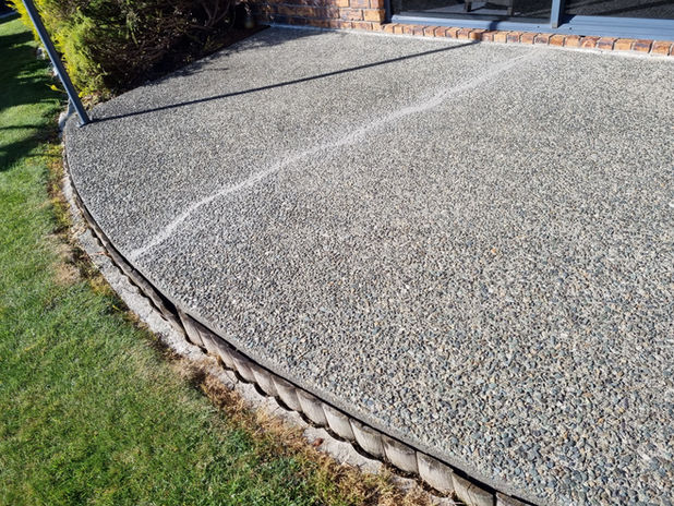 Cracked Aggregate Driveway