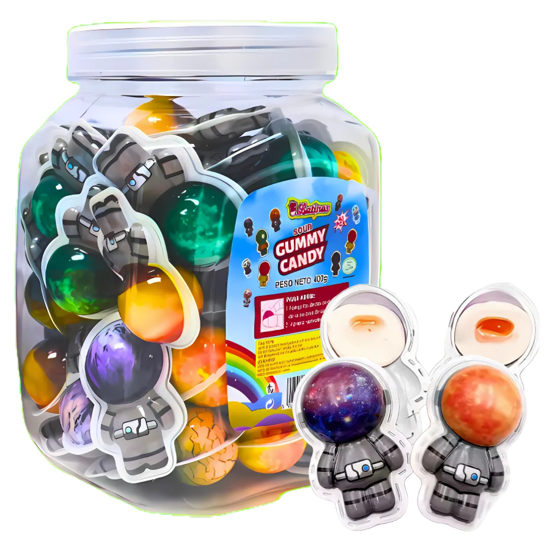 Tarro Sour Gummy Candy - Astronautas