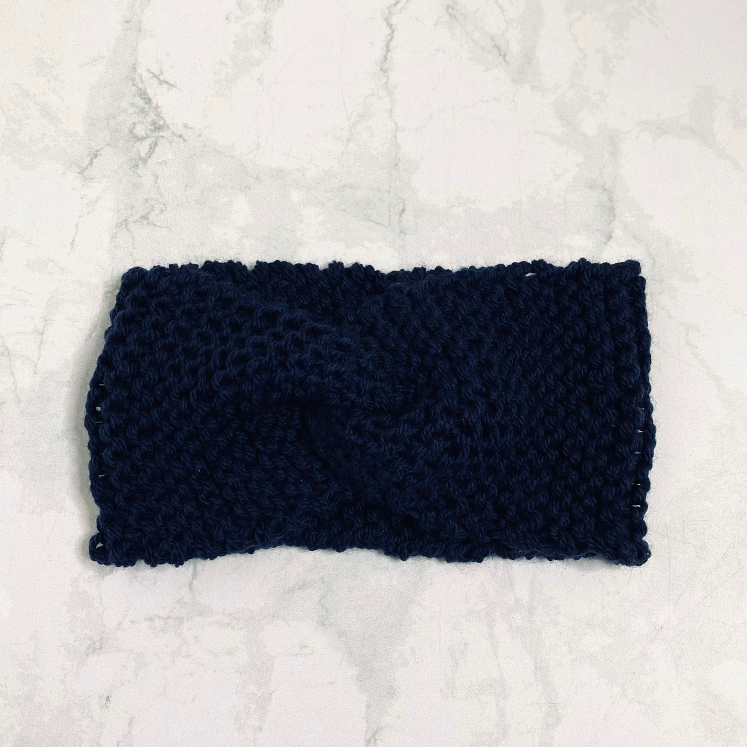 Bandeau tricoté - Bleu marine