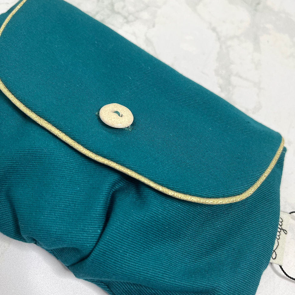Miniature : Trousse Pochette - Vert & doré