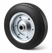 350x75 Solid Rubber Wheelbarrow wheel with steel rim.png