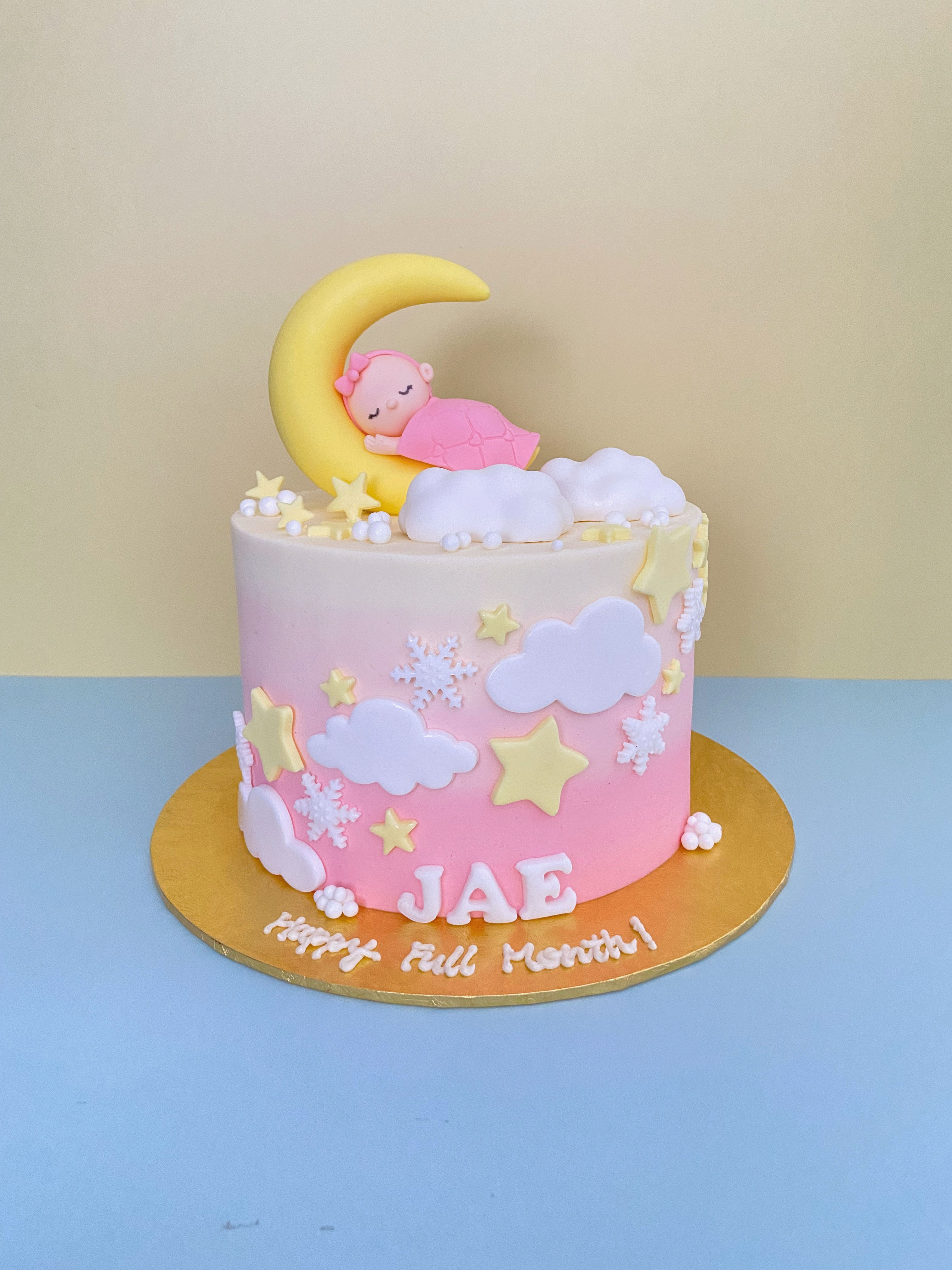 Sleeping Baby on Moon Cake