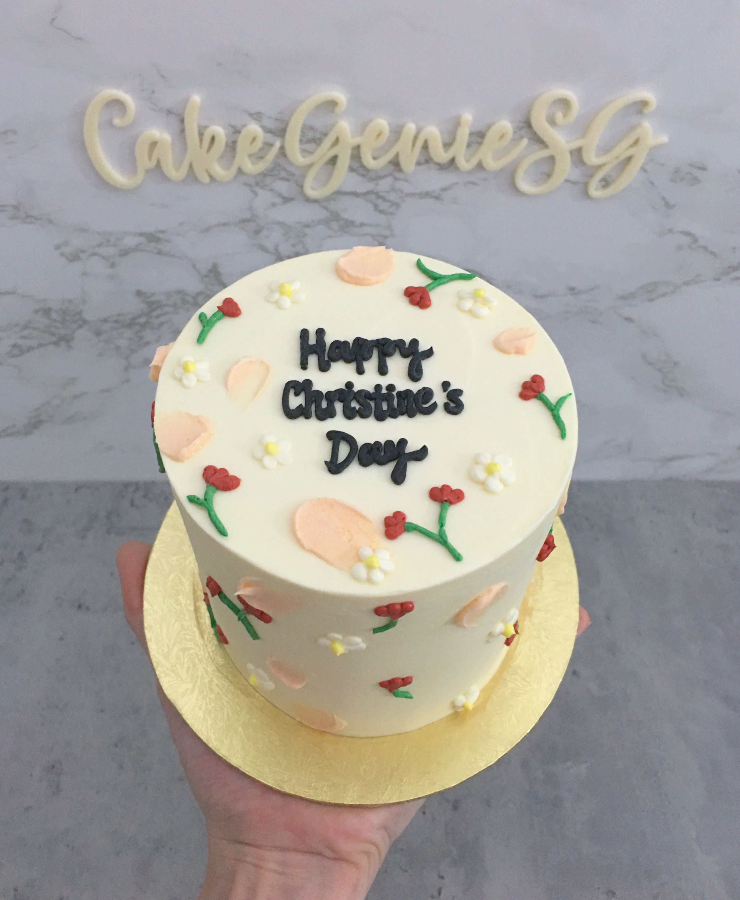 Korean Style Floral Cake