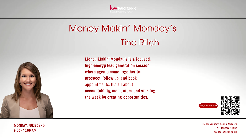 Money Makin' Monday's w/ Tina Ritch