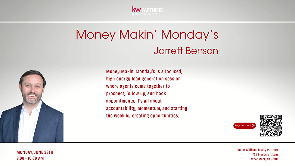 Money Makin' Monday's w/ Jarrett Benson