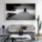 Grey and Green Modern Wall Art Mockup Instagram Post(19)