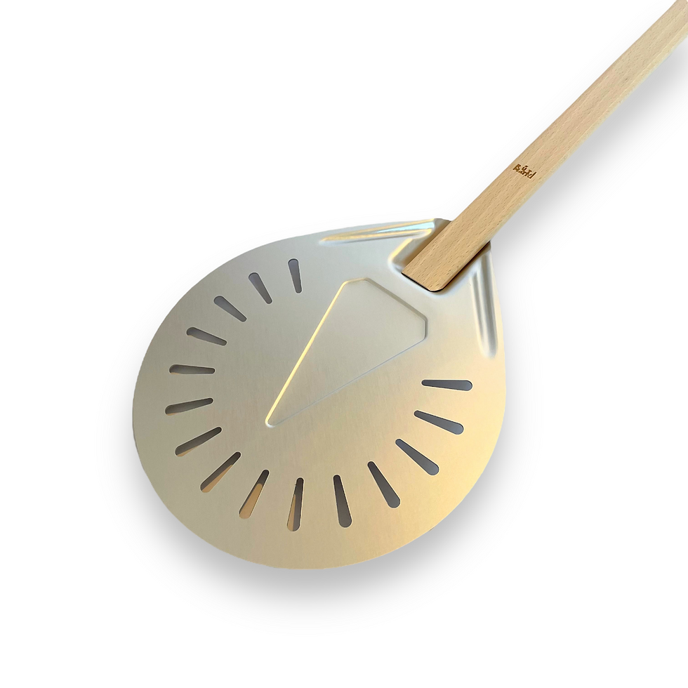 Miniaturbild: Pizzaschaufel rund 23cm mit Holzgriff